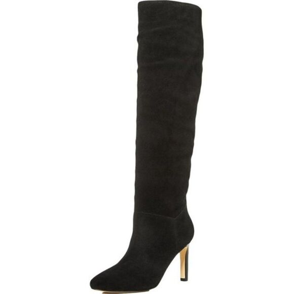 Marc Fisher Zadia Suede Black Knee High Boots 6M - Picture 2 of 9